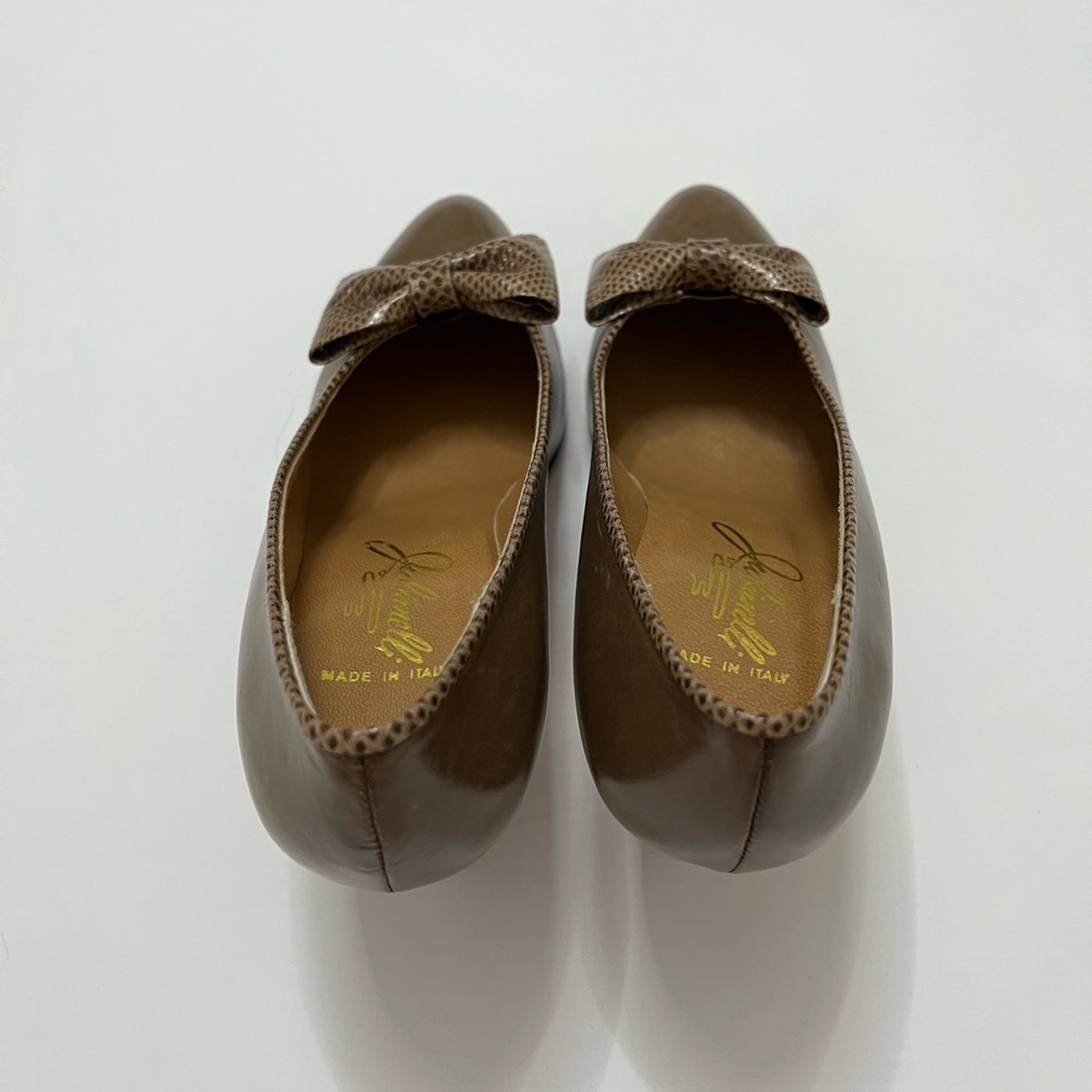 Julianelli Brown Leather Heels Womens Size 7  Vintage 50’s 60’s Made In Italy - Picture 8 of 10